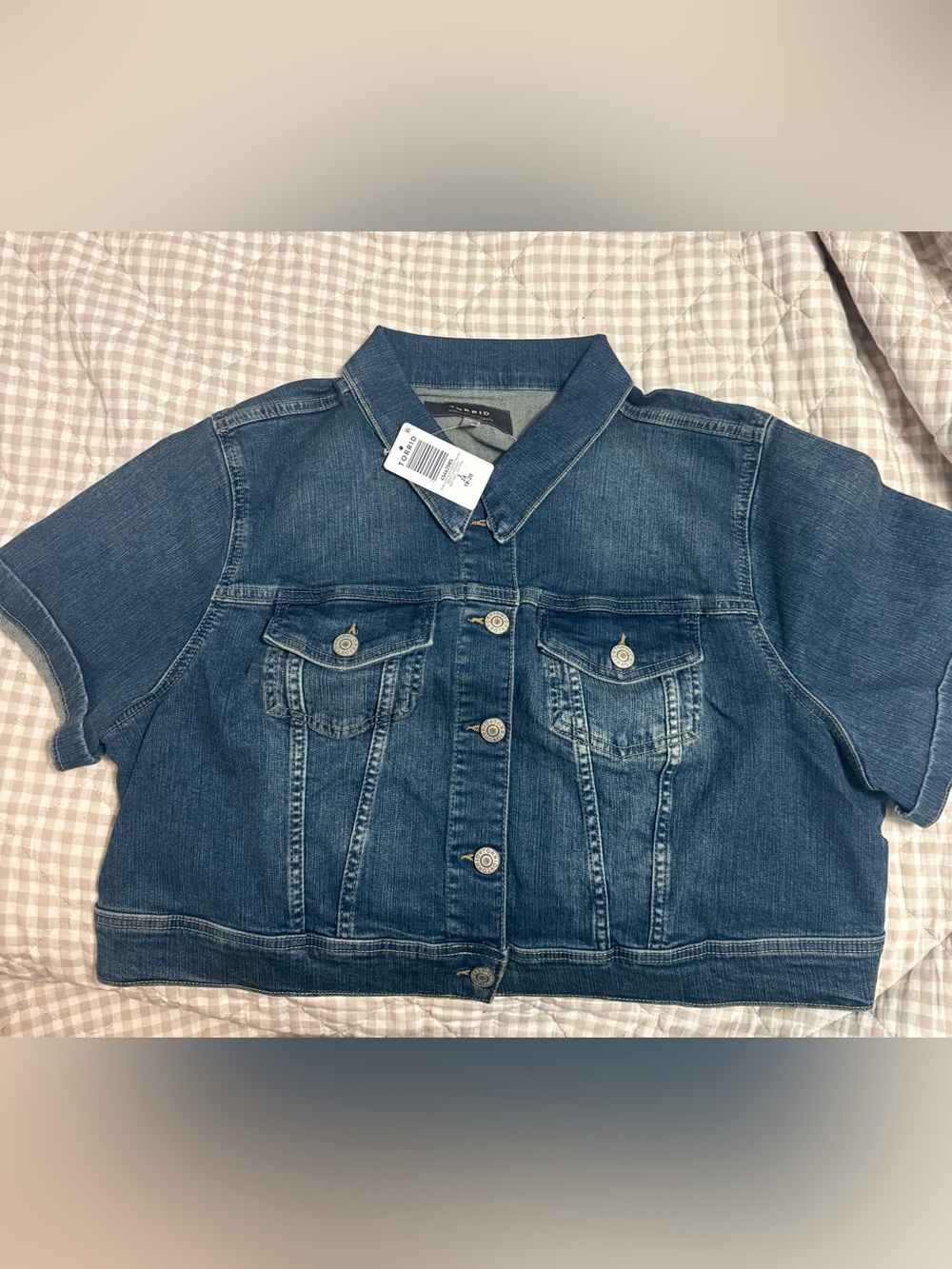 Torris size 2 Cropped Denim Jacket